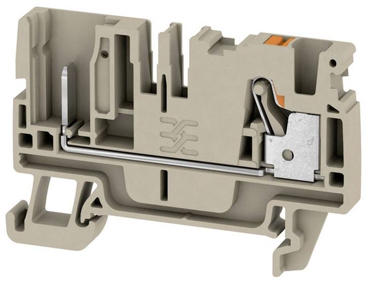Weidmüller 2540050000 Durchgangsreihenklemme 6.1mm Push-In-Klemme, Steckanschluss Beige 100St.