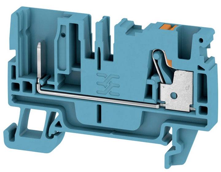 Weidmüller 2540060000 Durchgangsreihenklemme 6.1mm Push-In-Klemme, Steckanschluss Blau 100St.