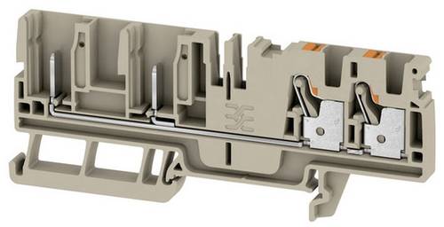 Weidmüller 2540090000 Durchgangsreihenklemme 6.1 mm Push-In-Klemme, Steckanschluss Beige 50 St.