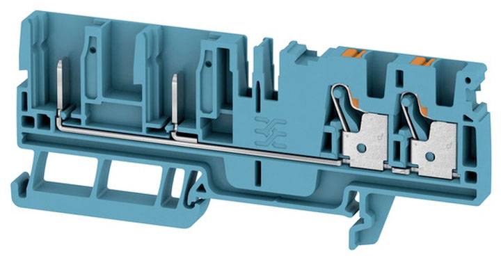 Weidmüller 2540100000 Durchgangsreihenklemme 6.1mm Push-In-Klemme, Steckanschluss Blau 50St.
