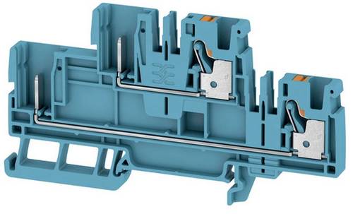 Weidmüller 2540250000 Durchgangsreihenklemme 6.1 mm Push-In-Klemme, Steckanschluss Blau 50 St.