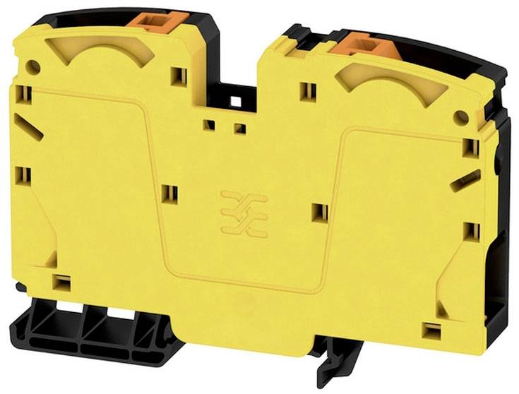 Weidmüller 2551530000 Durchgangsreihenklemme 16mm Push-In-Klemme Schwarz, Gelb 10St.