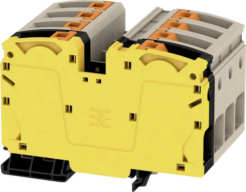 Weidmüller 2552110000 Durchgangsreihenklemme 64mm Push-In-Klemme Beige, Schwarz, Gelb 1St.