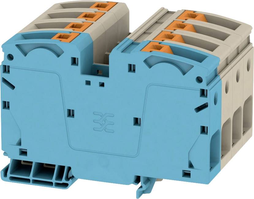 Weidmüller 2552130000 Durchgangsreihenklemme 64mm Push-In-Klemme Blau, Beige 1St.