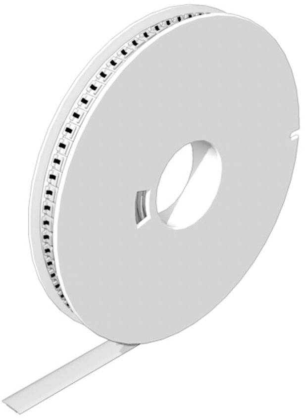 Plastikspule mit bandförmigen Komponenten, möglicherweise für die Elektronikmontage.