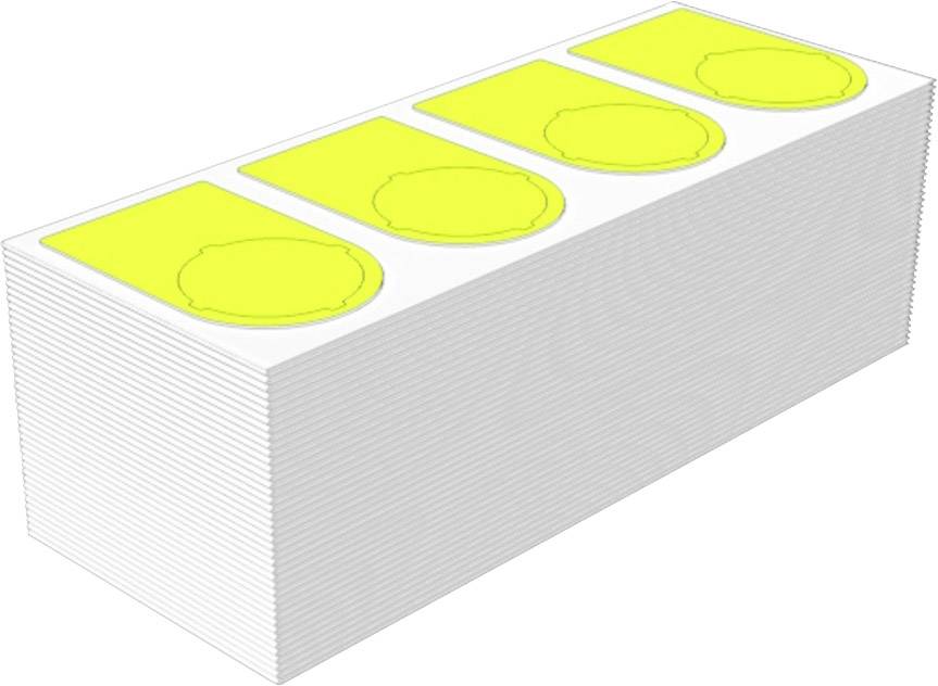Weidmüller 2621200000 SM-FO 36/18-30MM GE Gerätemarkierung Beschriftungsfläche: 36 x 21.75mm Gelb Anzahl Markierer: 100 100St.
