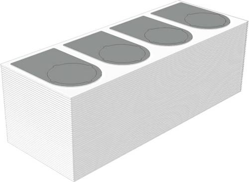 Weidmüller 2621210000 SM-FO 36/18-30 MM SI Gerätemarkierung Beschriftungsfläche: 36 x 21.75 mm Sil