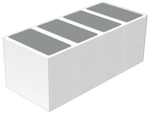 Weidmüller 2621300000 CC-FO 30/60 MM SI Gerätemarkierung Beschriftungsfläche: 30 x 60 mm Silber An