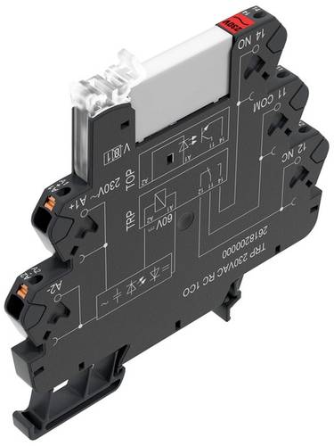 Weidmüller TRP 120VAC RC 1CO AGSNO Koppelrelais 120 V/AC 6 A 1 Wechsler 10 St.