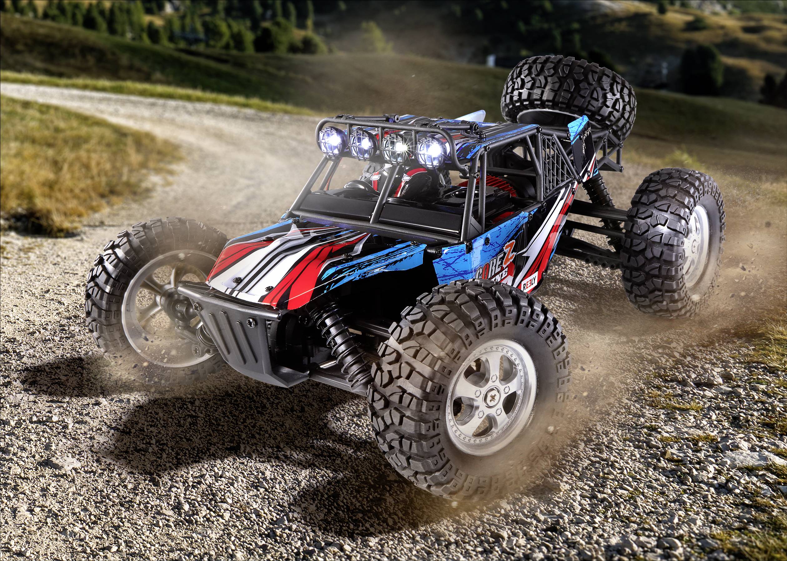 Reely CORE Z Brushed 1:10 XS RC Einsteiger Modellauto Elektro Buggy Allradantrieb (4WD) RtR 2,4 GHz inkl. Akku und Ladekabel