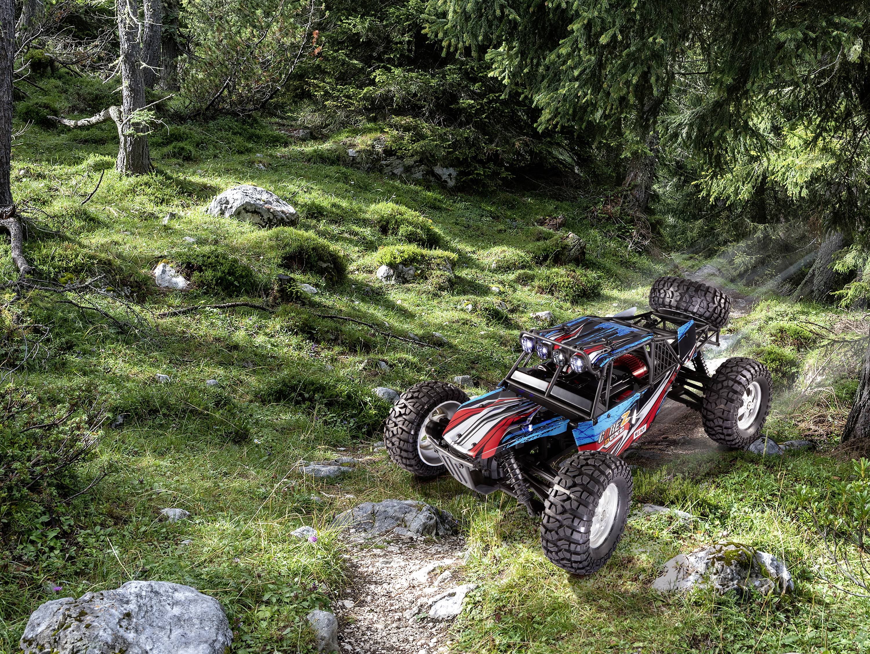 Reely CORE Z Brushed 1:10 XS RC Einsteiger Modellauto Elektro Buggy Allradantrieb (4WD) RtR 2,4 GHz inkl. Akku und Ladekabel