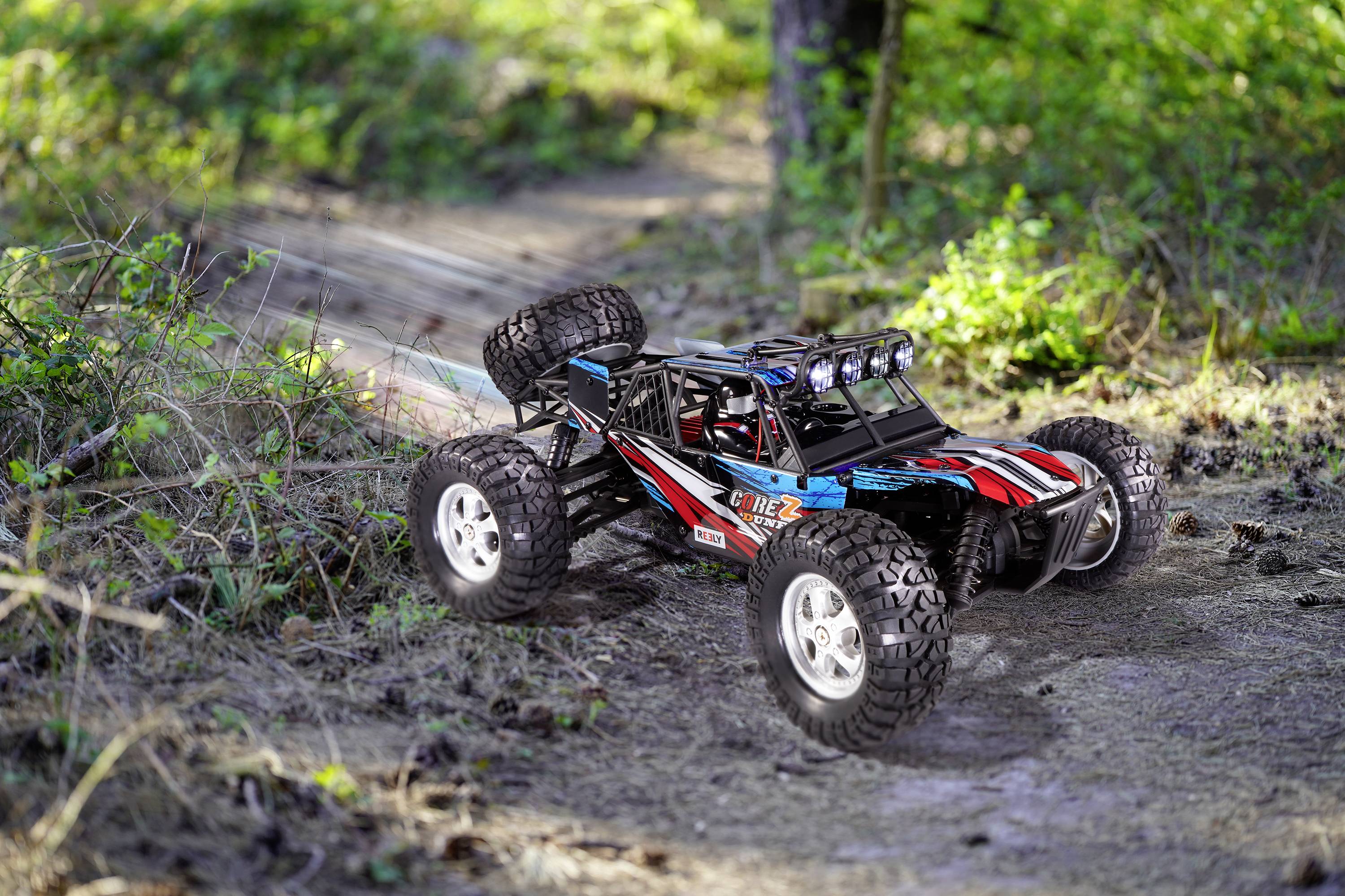 Reely CORE Z Brushed 1:10 XS RC Einsteiger Modellauto Elektro Buggy Allradantrieb (4WD) RtR 2,4 GHz inkl. Akku und Ladekabel