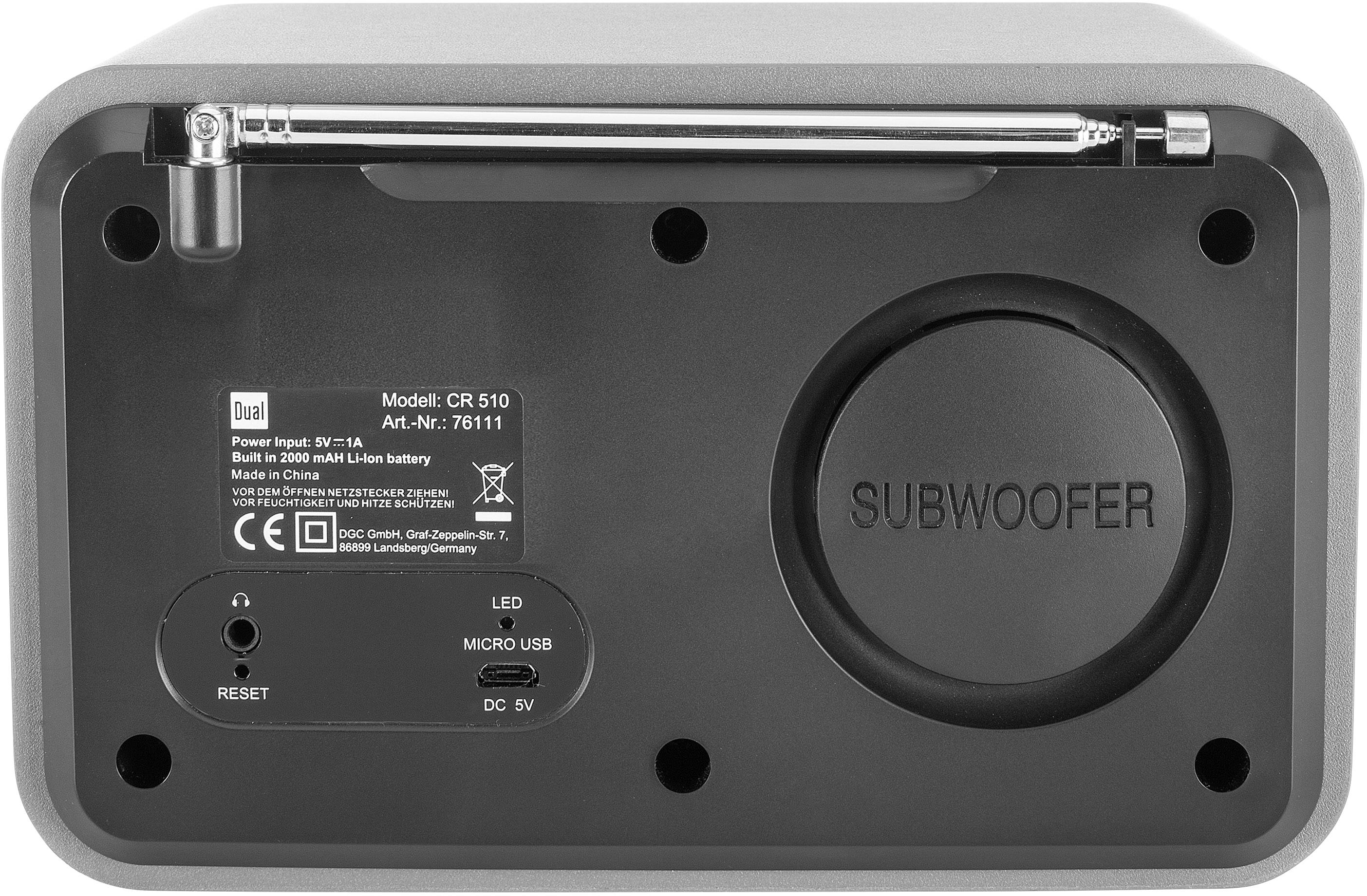 Dual CR 510 - Smartradio Kofferradio DAB+, DAB, UKW, Internet Bluetooth®, DAB+, UKW, Internetradio, USB, WLAN