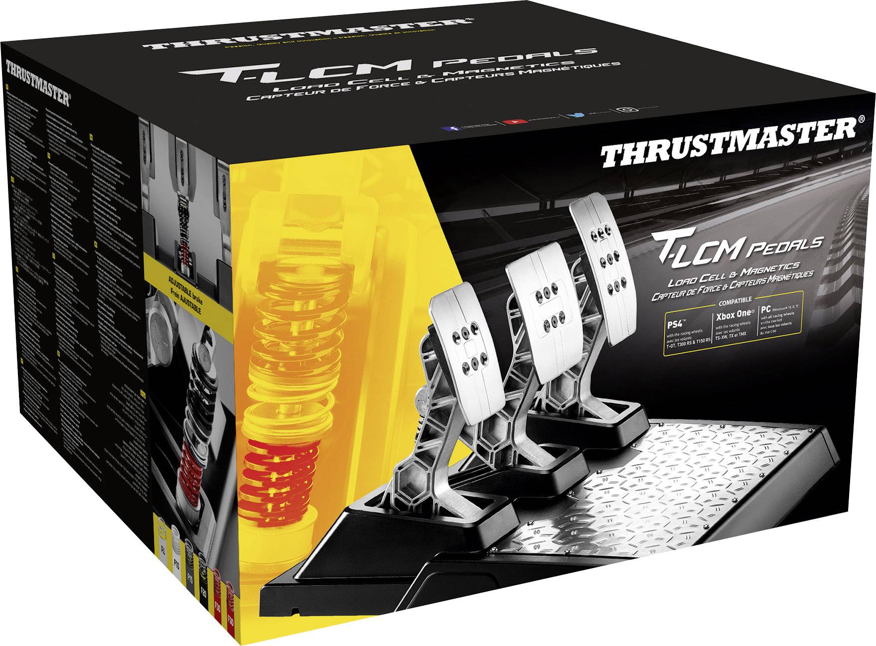 Thrustmaster T-LCM Pro Pedals Bremspedal-Platte USB PC, PlayStation 5, PlayStation 4, Xbox One Schwarz, Metallic