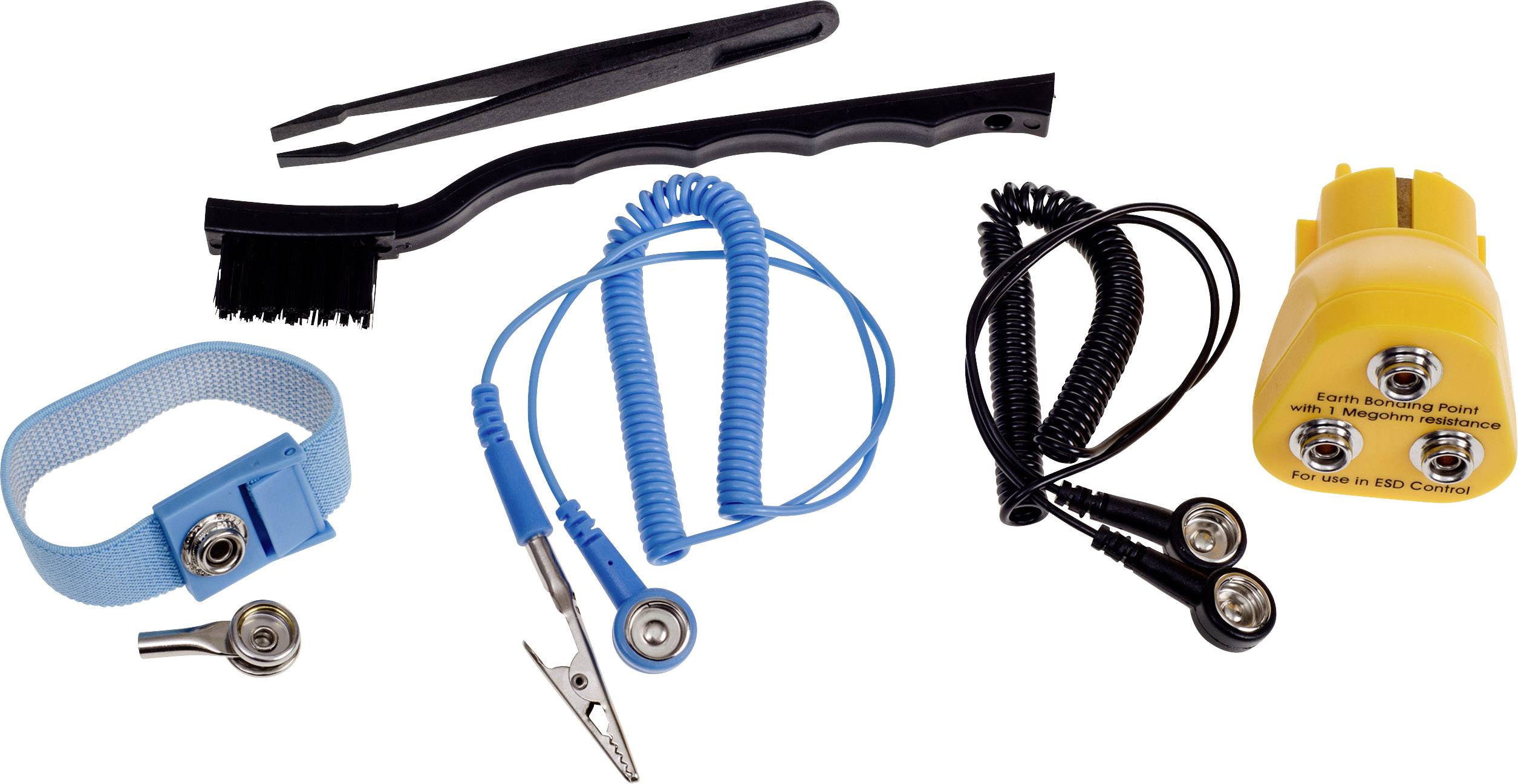 Quadrios ESD-Tischmatten-Set Grau (L x B) 650mm x 500mm