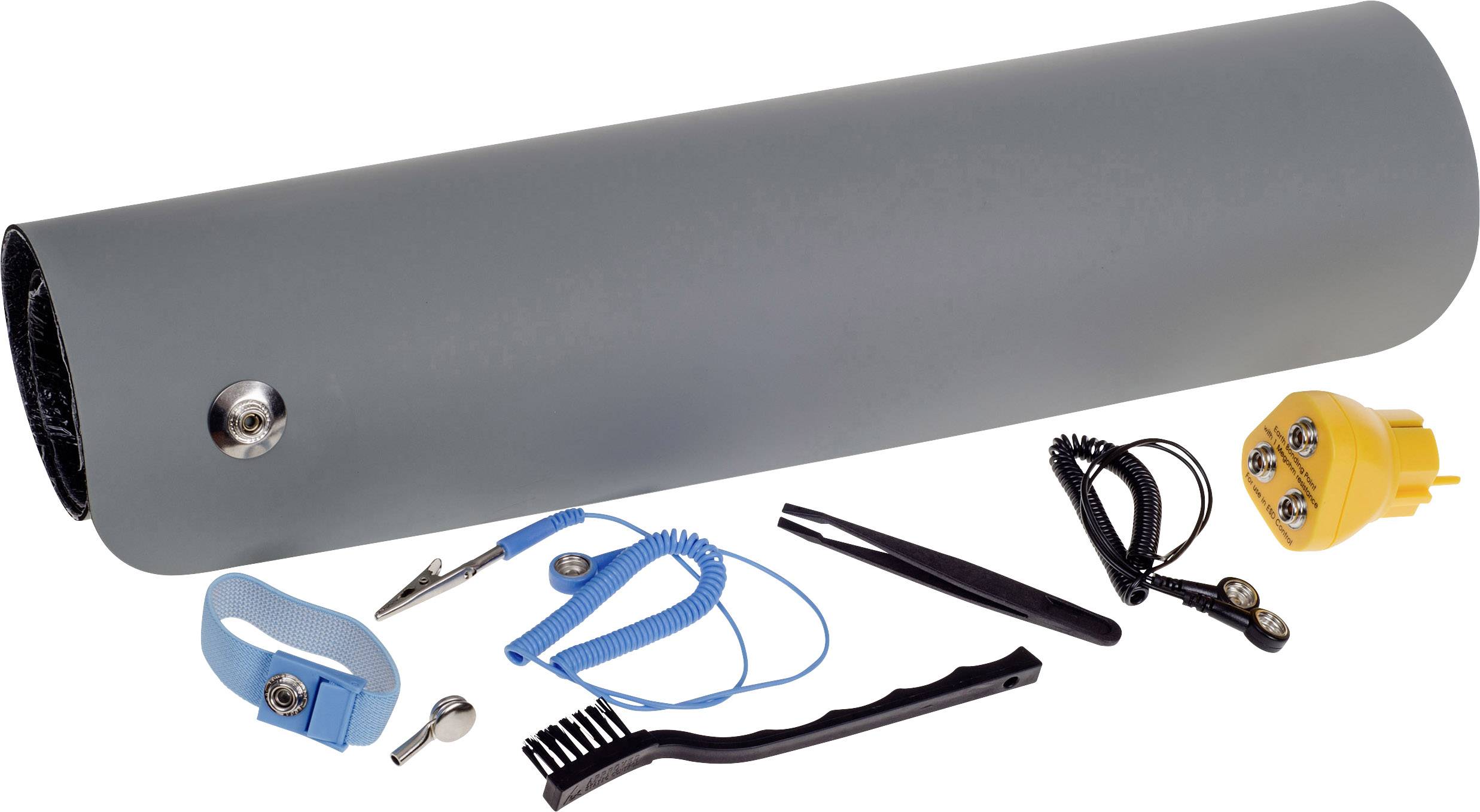 Quadrios ESD-Tischmatten-Set Grau (L x B) 650mm x 500mm