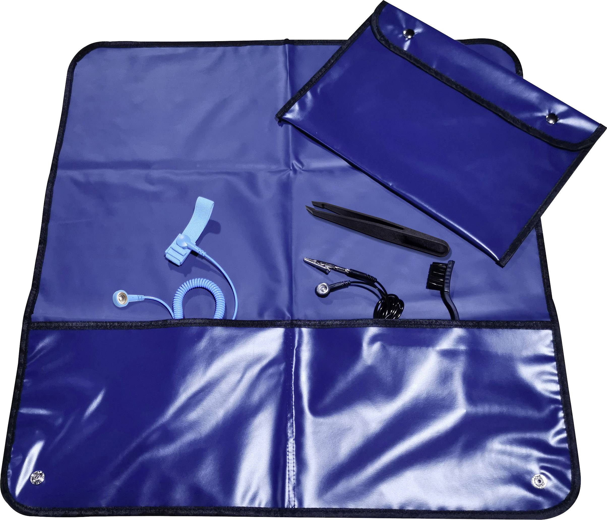 Quadrios ESD-Service-Set Dunkelblau (L x B) 600mm x 600mm