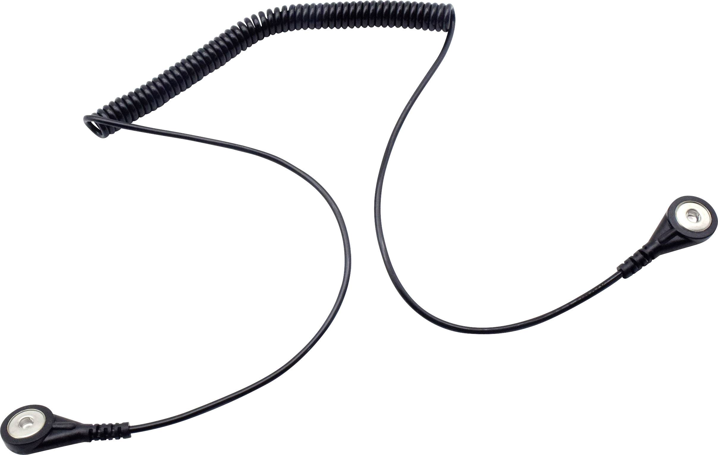 Quadrios ESD-Erdungskabel 1.80m Druckknopf 4mm