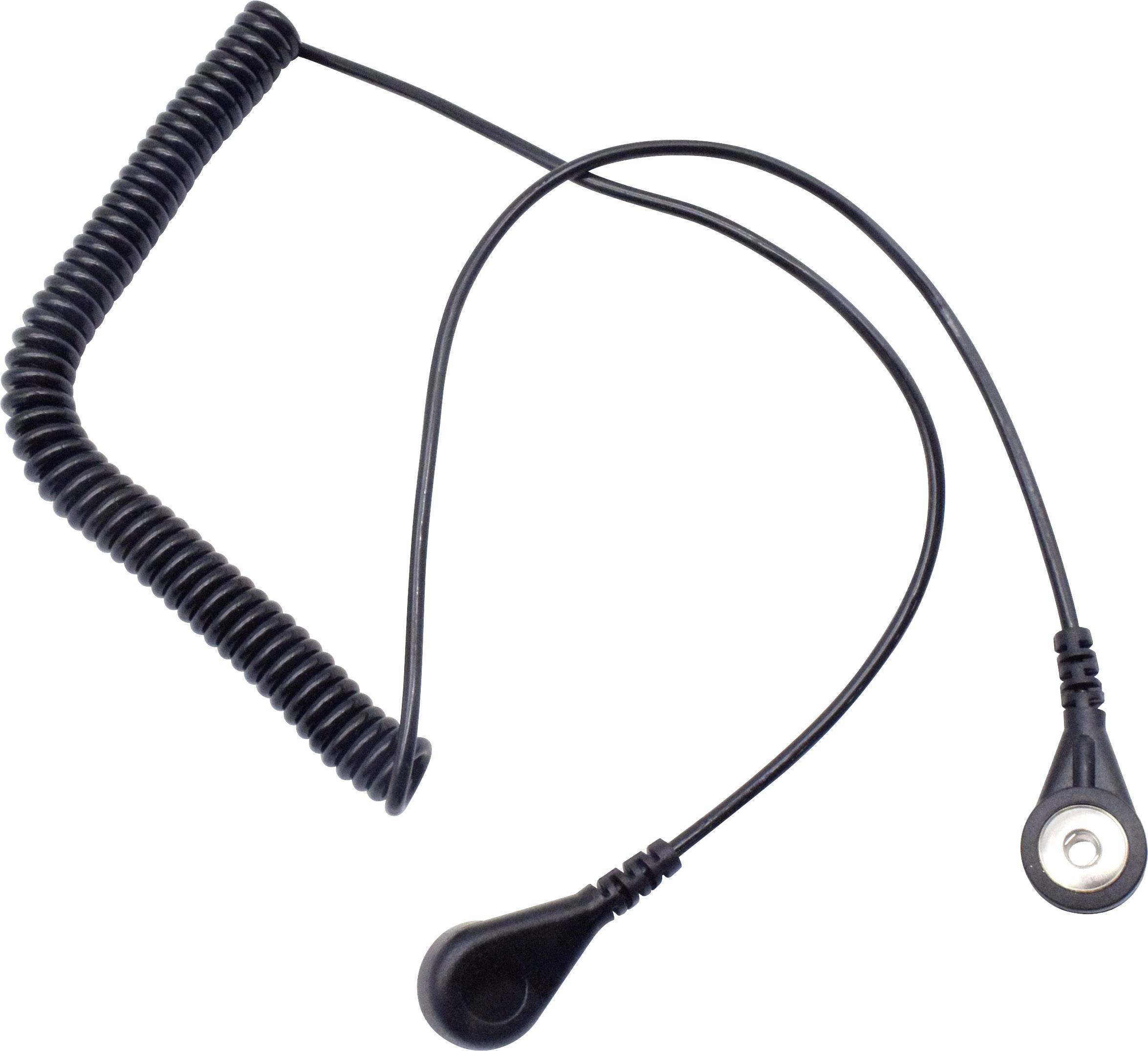 Quadrios ESD-Erdungskabel 1.80m Druckknopf 4mm