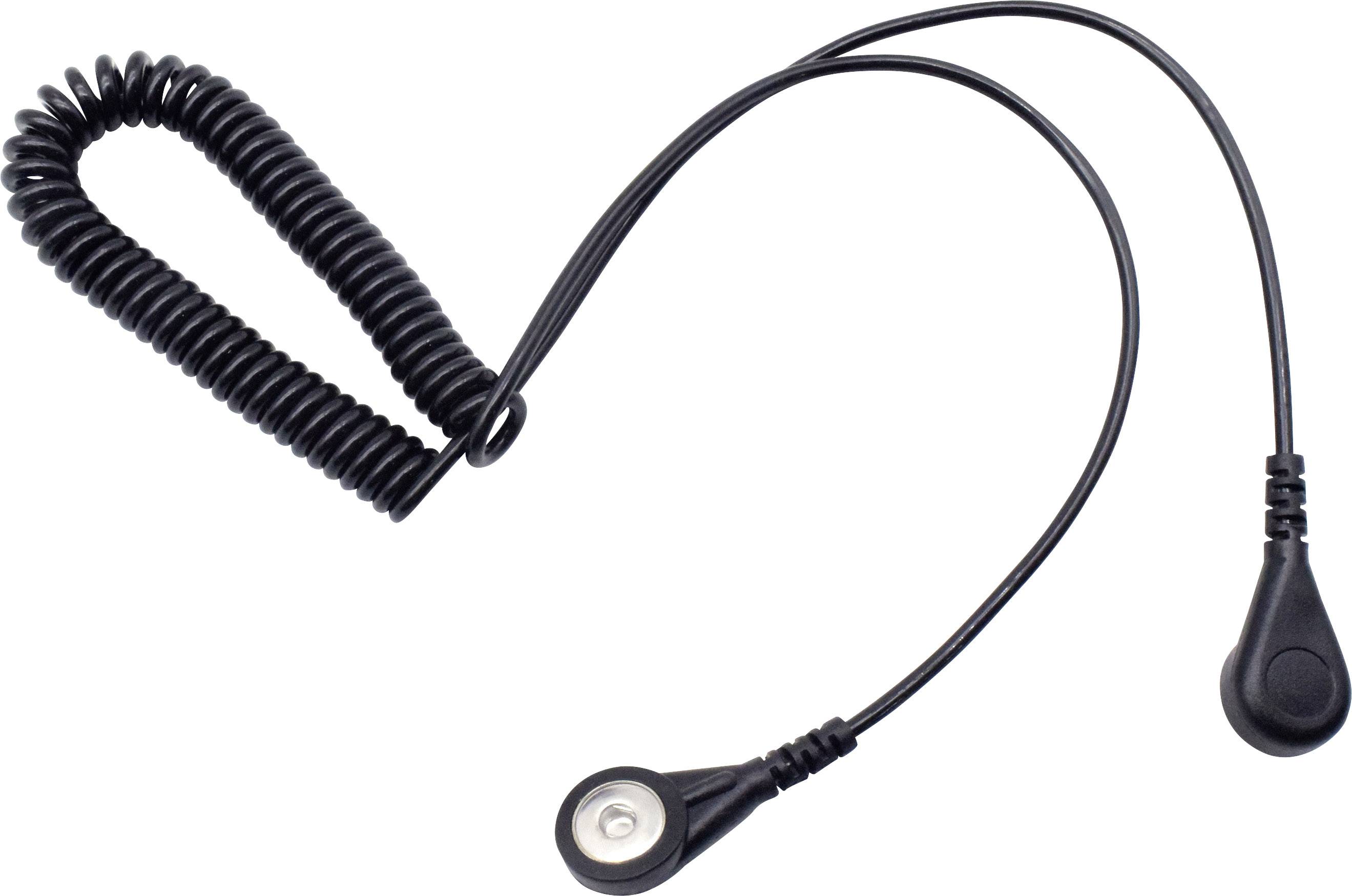 Quadrios ESD-Erdungskabel 1.80m Druckknopf 4mm