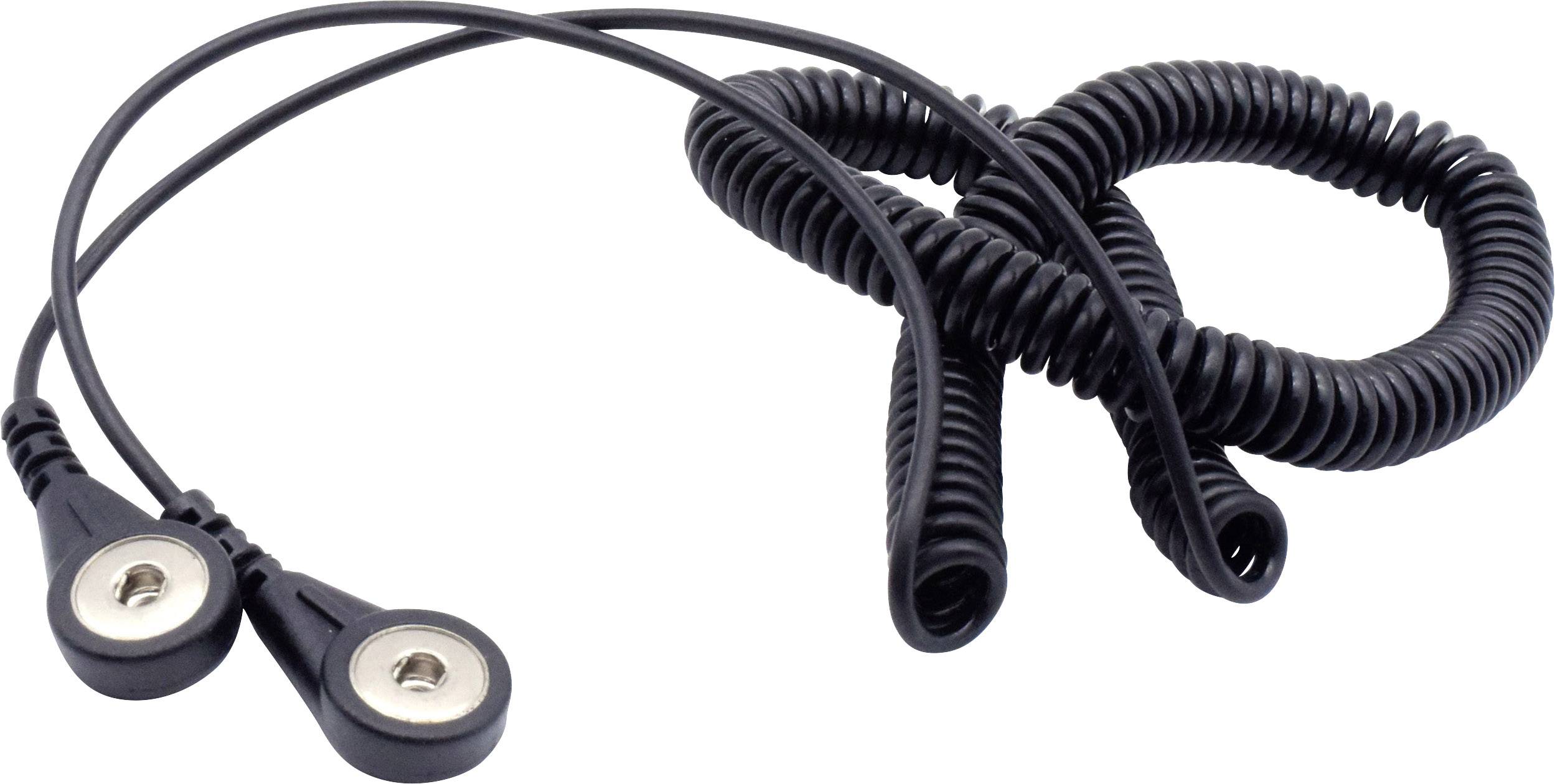 Quadrios ESD-Erdungskabel 3.60m Druckknopf 4mm