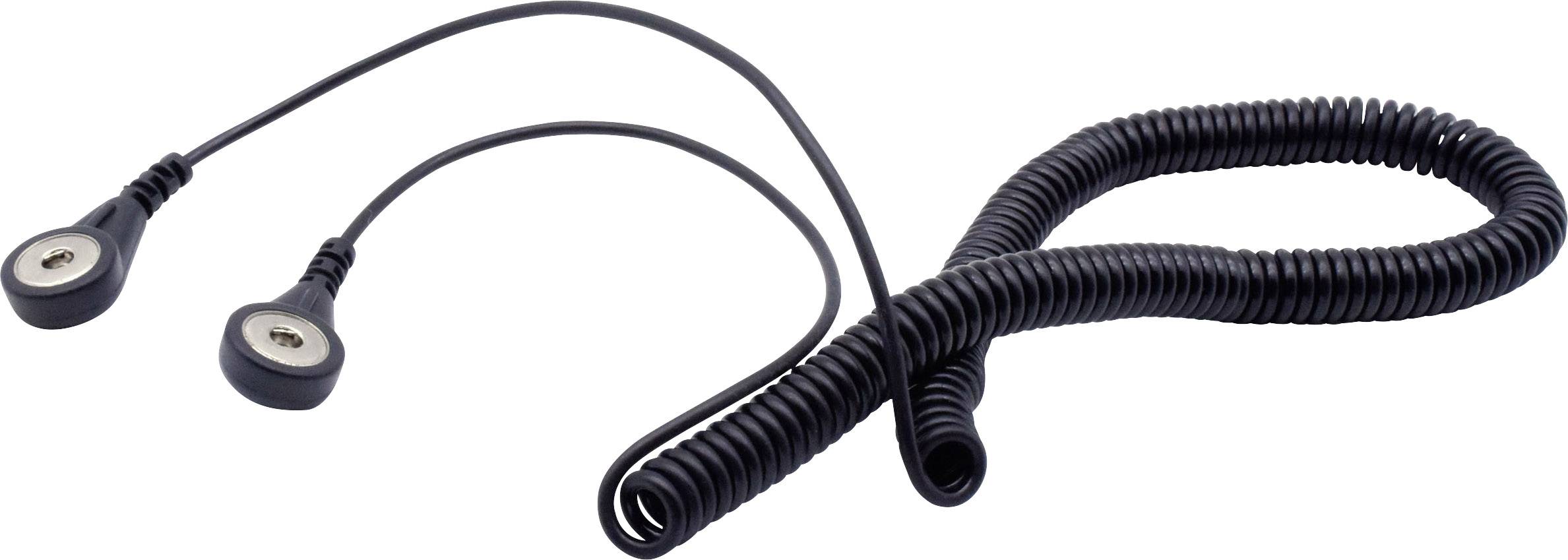 Quadrios ESD-Erdungskabel 3.60m Druckknopf 4mm