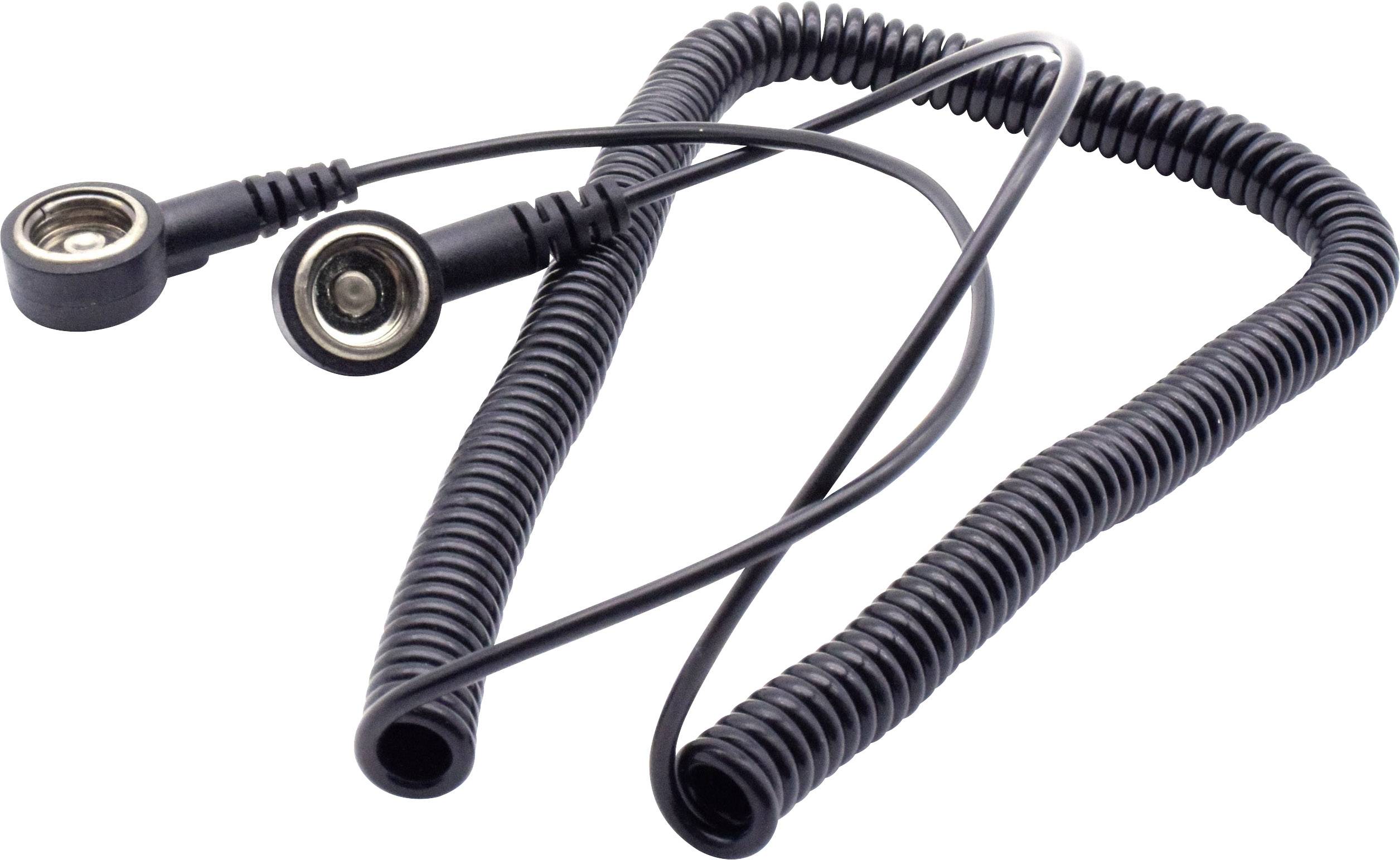 Quadrios ESD-Erdungskabel 3.60 m Druckknopf 10 mm