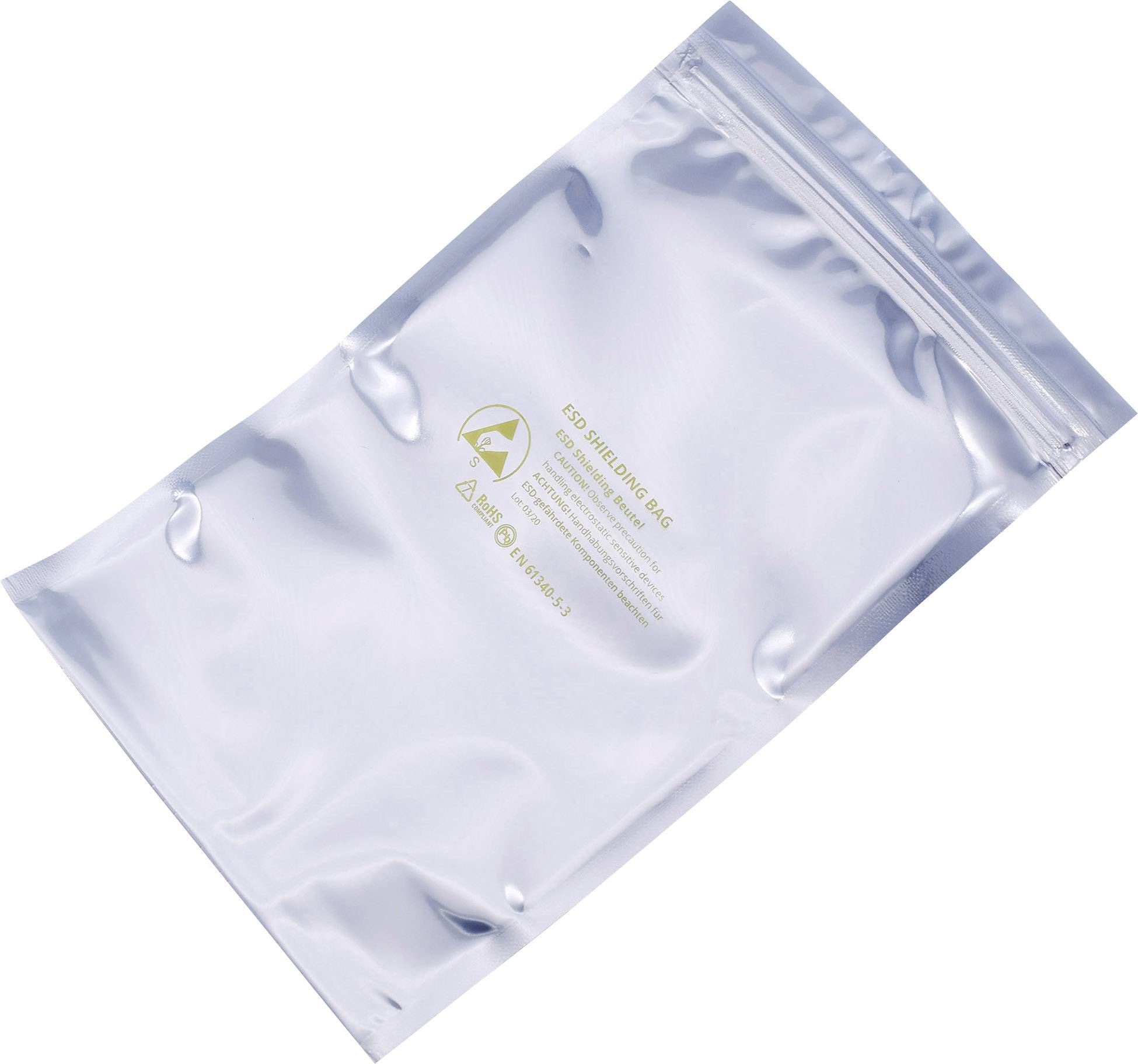 Quadrios ESD-Beutel (L x B) 127mm x 203mm abschirmend ESD-Kennbuchstabe S 10St.