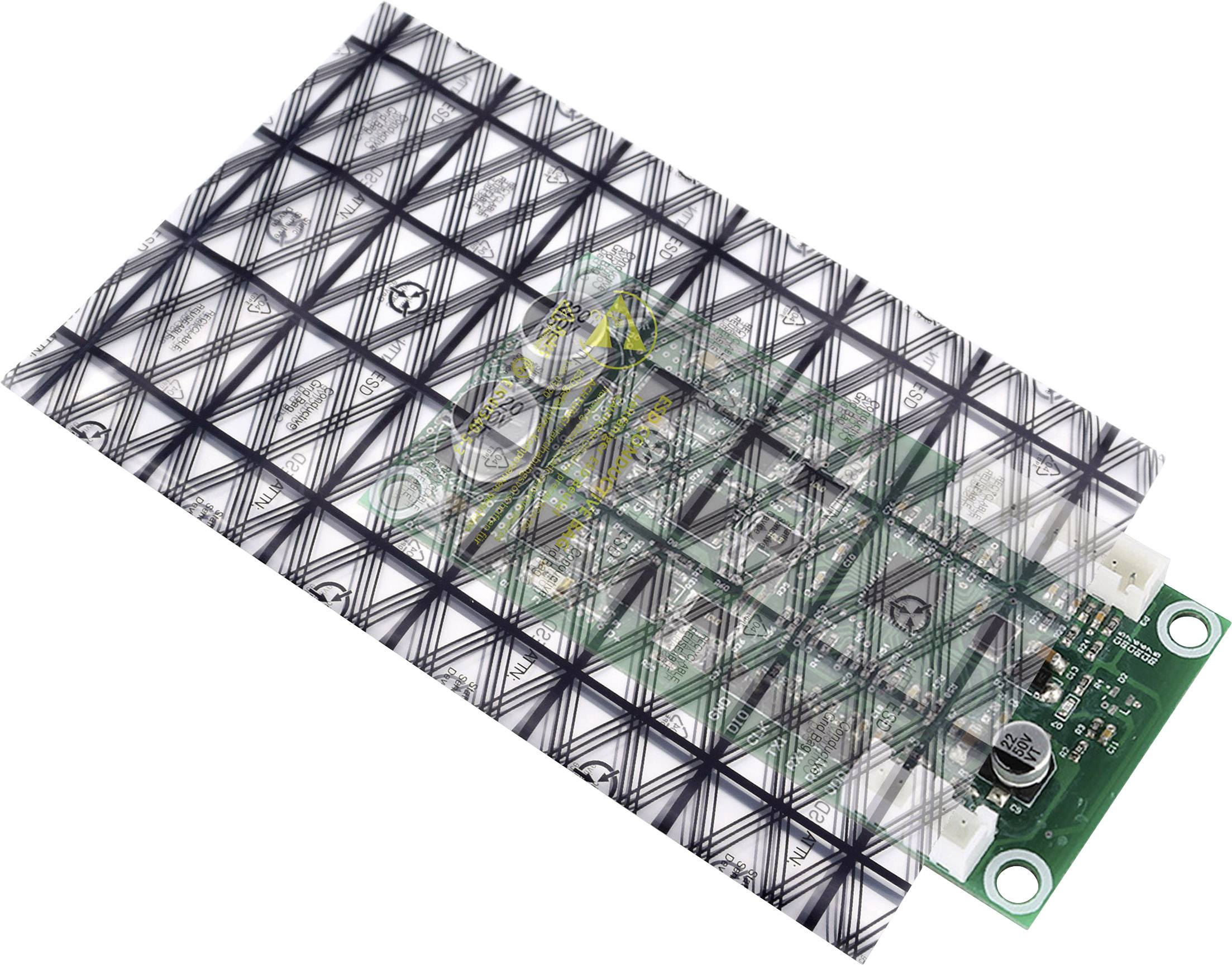 Quadrios ESD-Beutel (L x B) 75mm x 125mm leitfähig ESD-Kennbuchstabe C 10St.