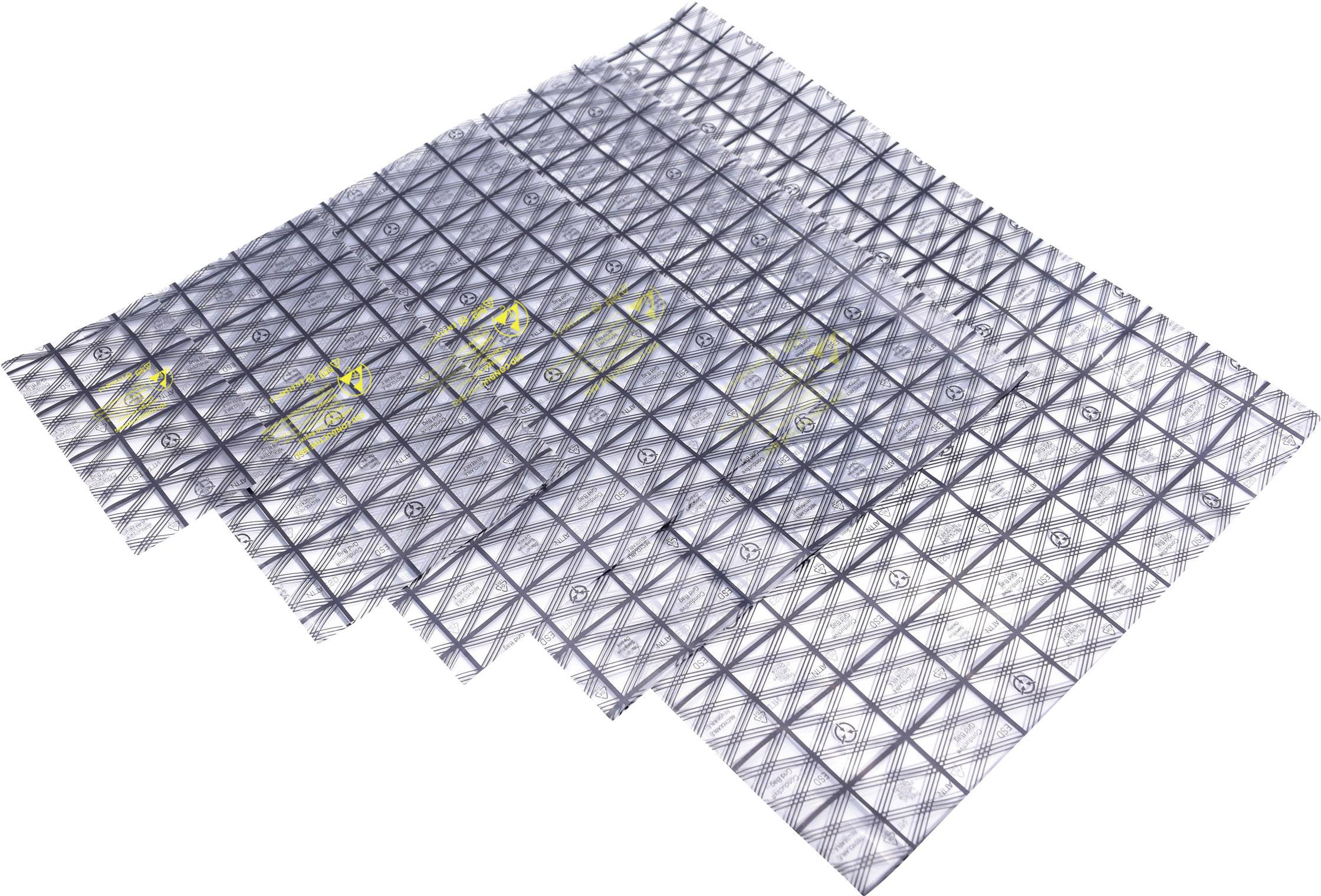 Quadrios ESD-Beutel (L x B) 75mm x 125mm leitfähig ESD-Kennbuchstabe C 10St.