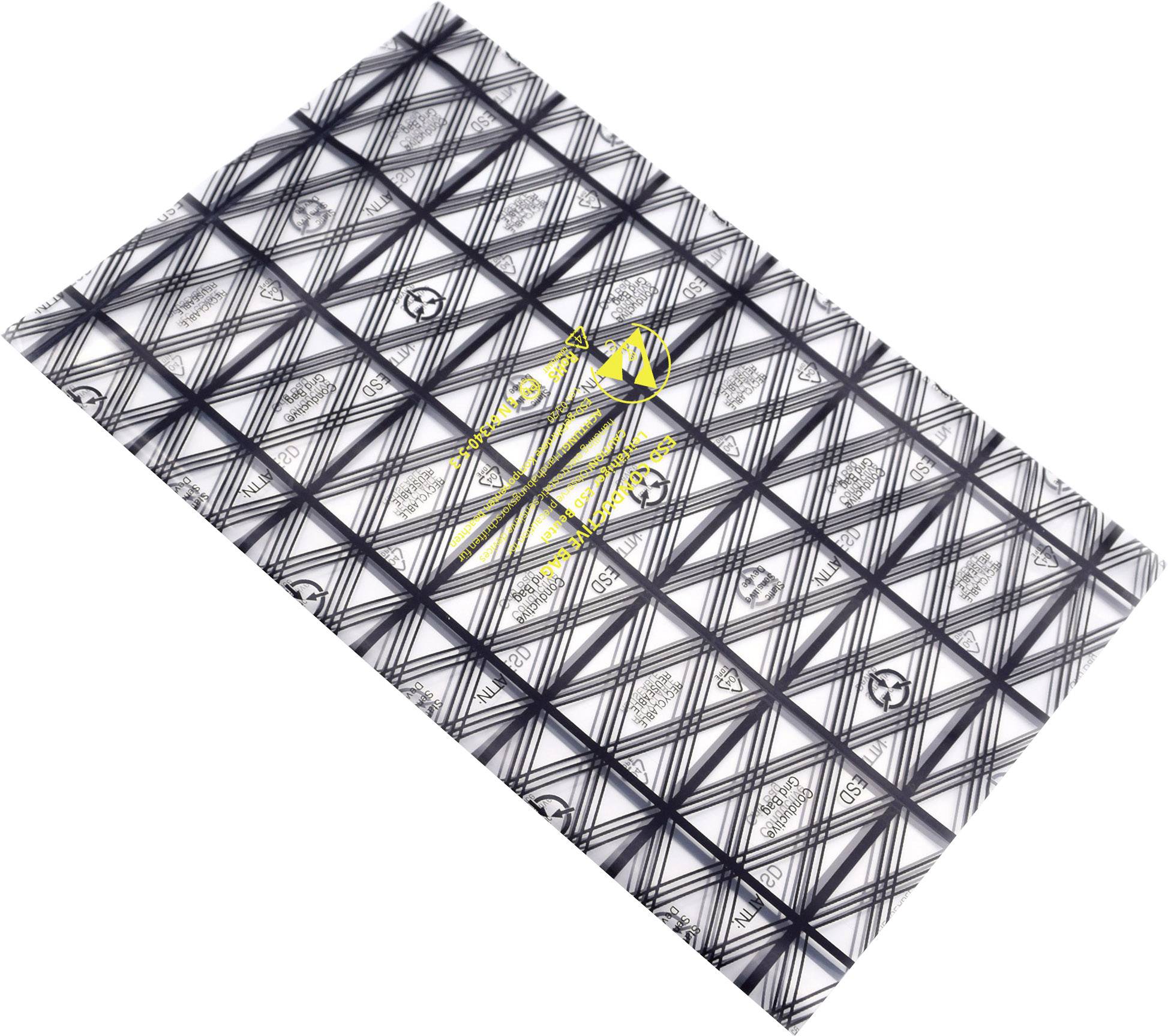 Quadrios ESD-Beutel (L x B) 127mm x 203mm leitfähig ESD-Kennbuchstabe C 10St.