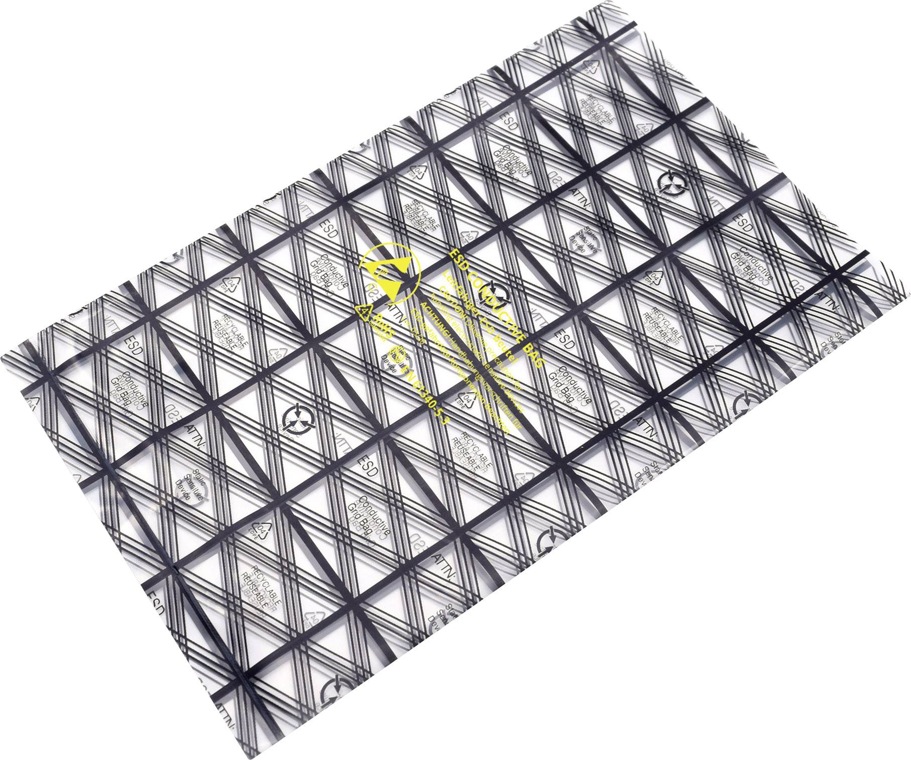 Quadrios ESD-Beutel (L x B) 127mm x 203mm leitfähig ESD-Kennbuchstabe C 10St.