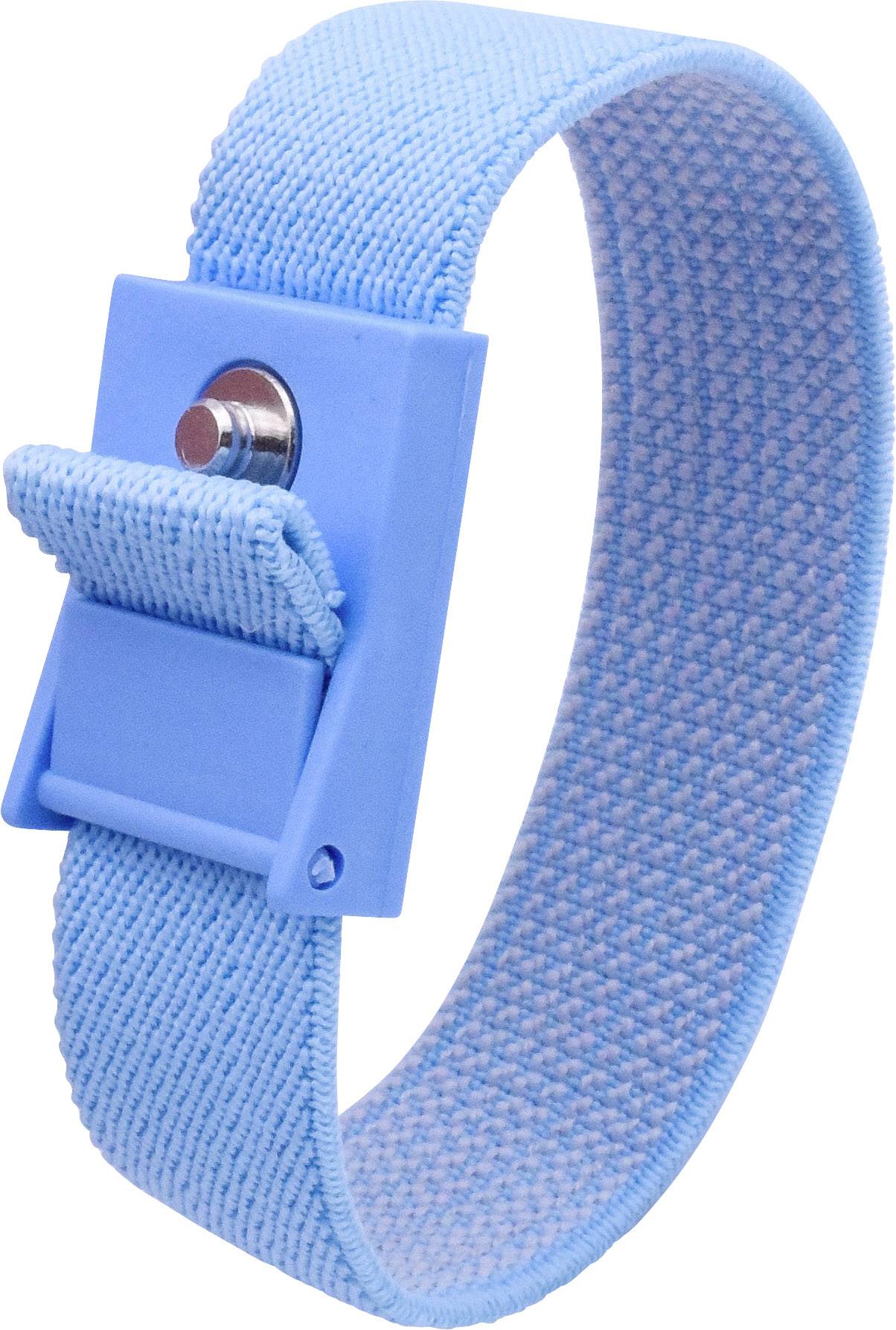 Quadrios ESD-Handgelenkband Blau Druckknopf 4mm