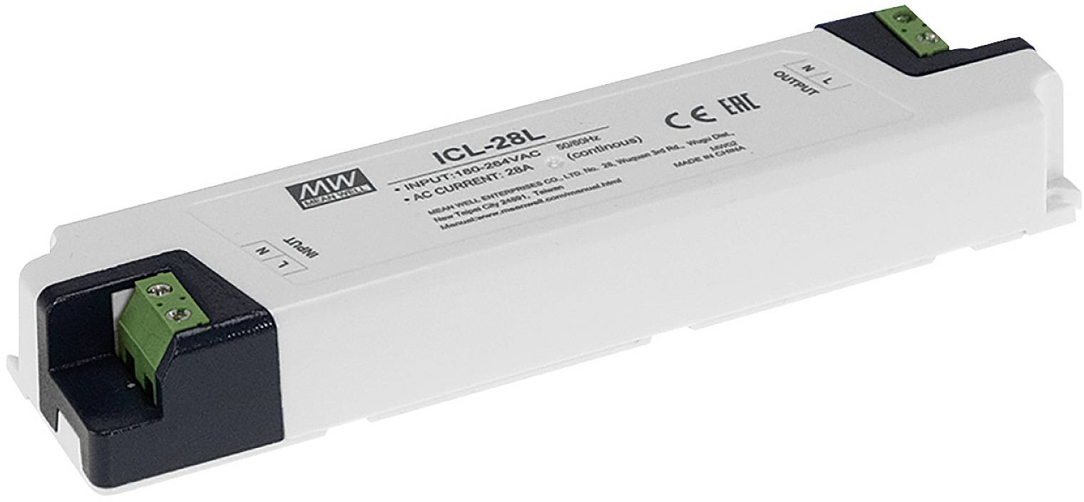 MEAN WELL MW ICL-28L Einschaltstrombegrenzer Serie: ICL-28R/L für induktive und kapazitive Lasten Grau