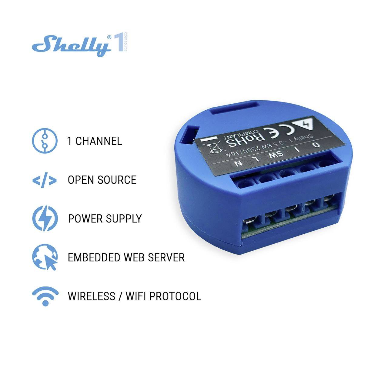 Shelly 1 Schaltaktor Wi-Fi
