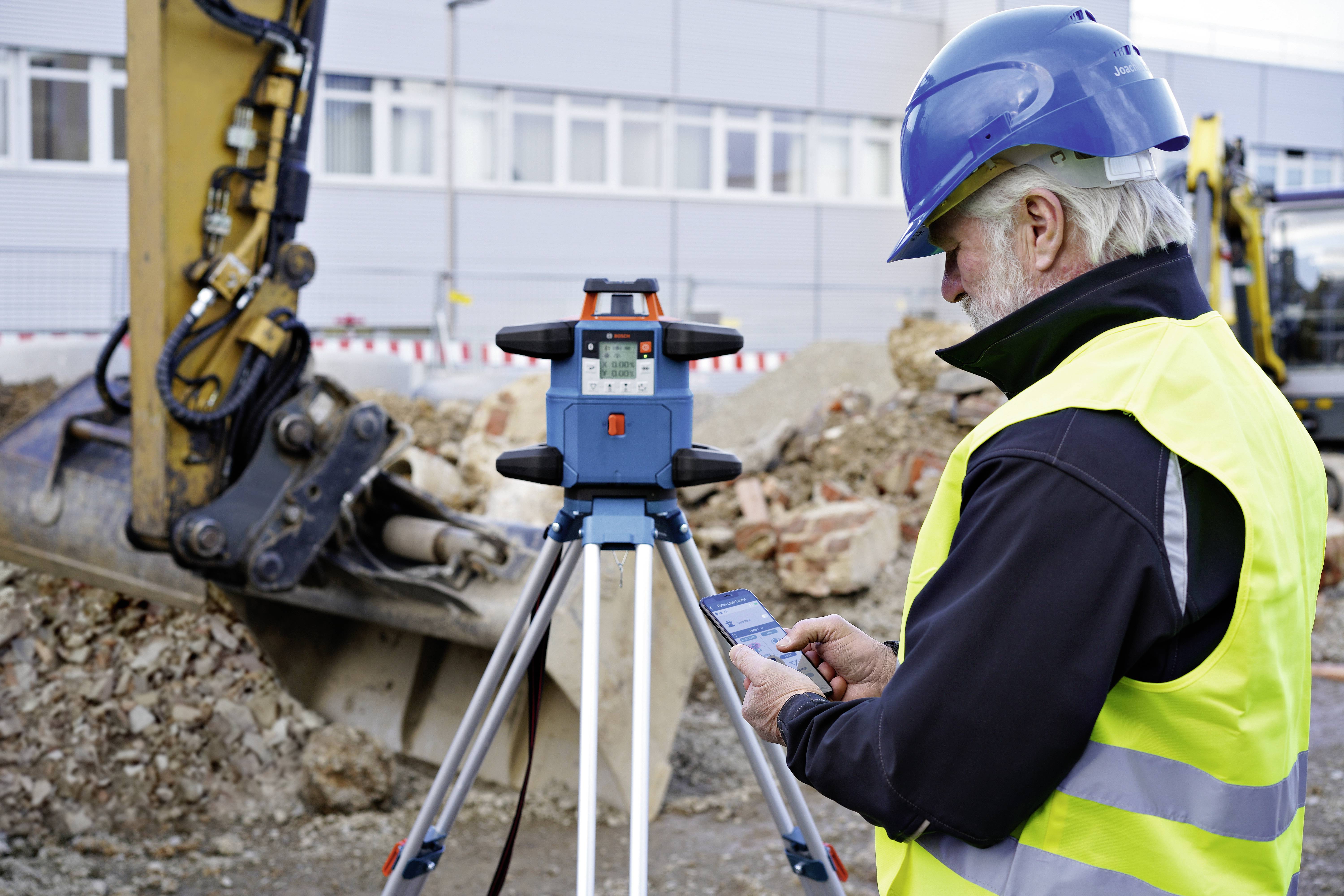Bosch Professional Rotationslaser inkl. Laserempfänger Reichweite (max.): 600 m