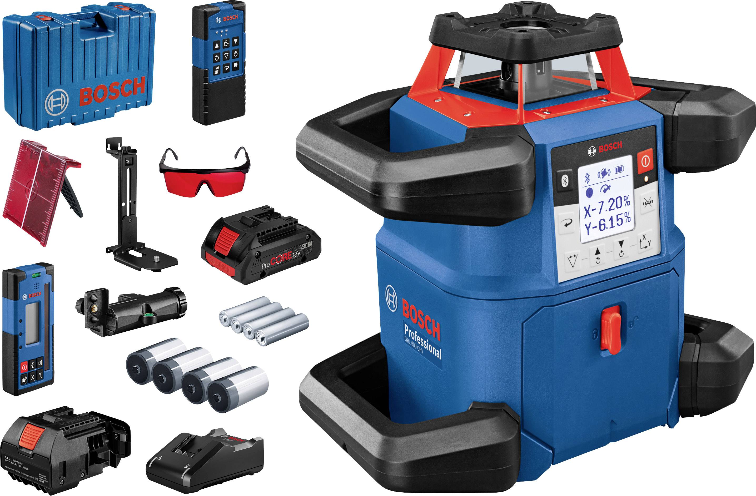 Bosch Professional Rotationslaser inkl. Laserempfänger Reichweite (max.): 600 m