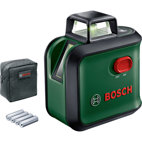 Bosch Home and Garden AdvancedLevel 360 Kreuzlinienlaser inkl. Tasche Reichweite (max.): 12m