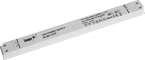 SL60-24VF LED-Trafo, LED-Treiber Konstantspannung 60W 2.5A 24V Überlastschutz, Ü