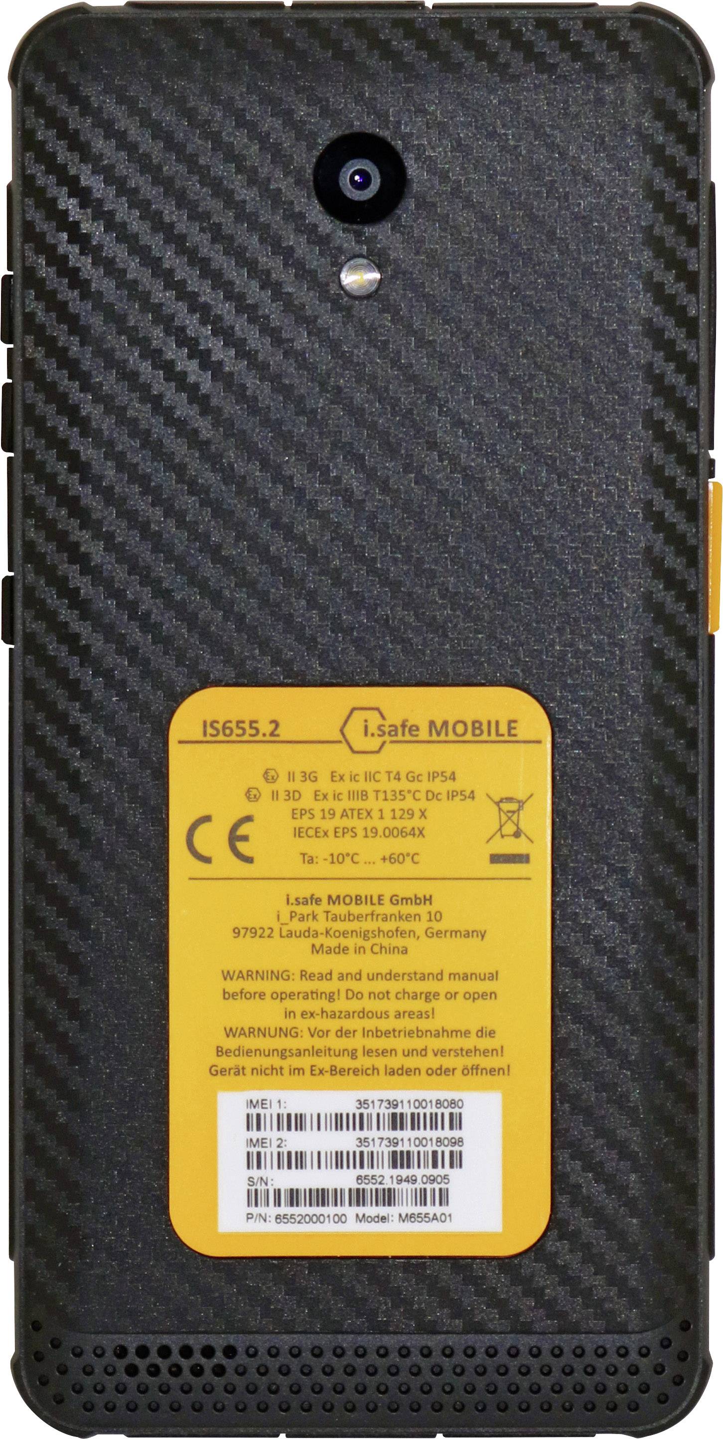 I.safe MOBILE IS655.2 Ex-geschütztes Smartphone Ex Zone 2, 22 14cm (5.5 Zoll) IP68