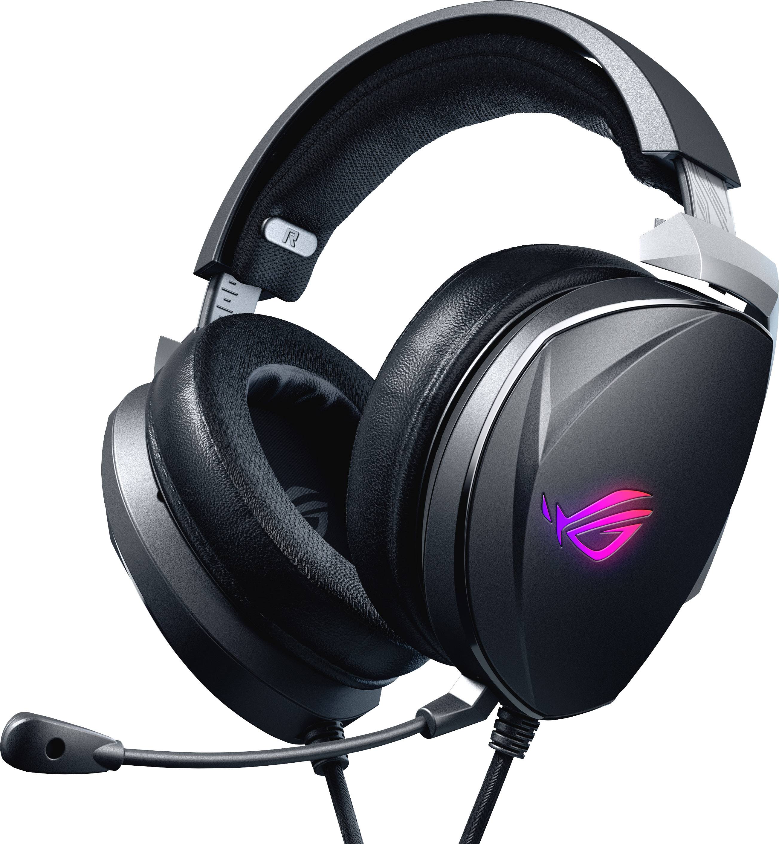 Asus ROG Theta 7.1 Over Ear Headset kabelgebunden 7.1 Surround Schwarz Mikrofon-Rauschunterdrückung Lautstärkeregelung, Mikrofon-Stummschaltung Gam