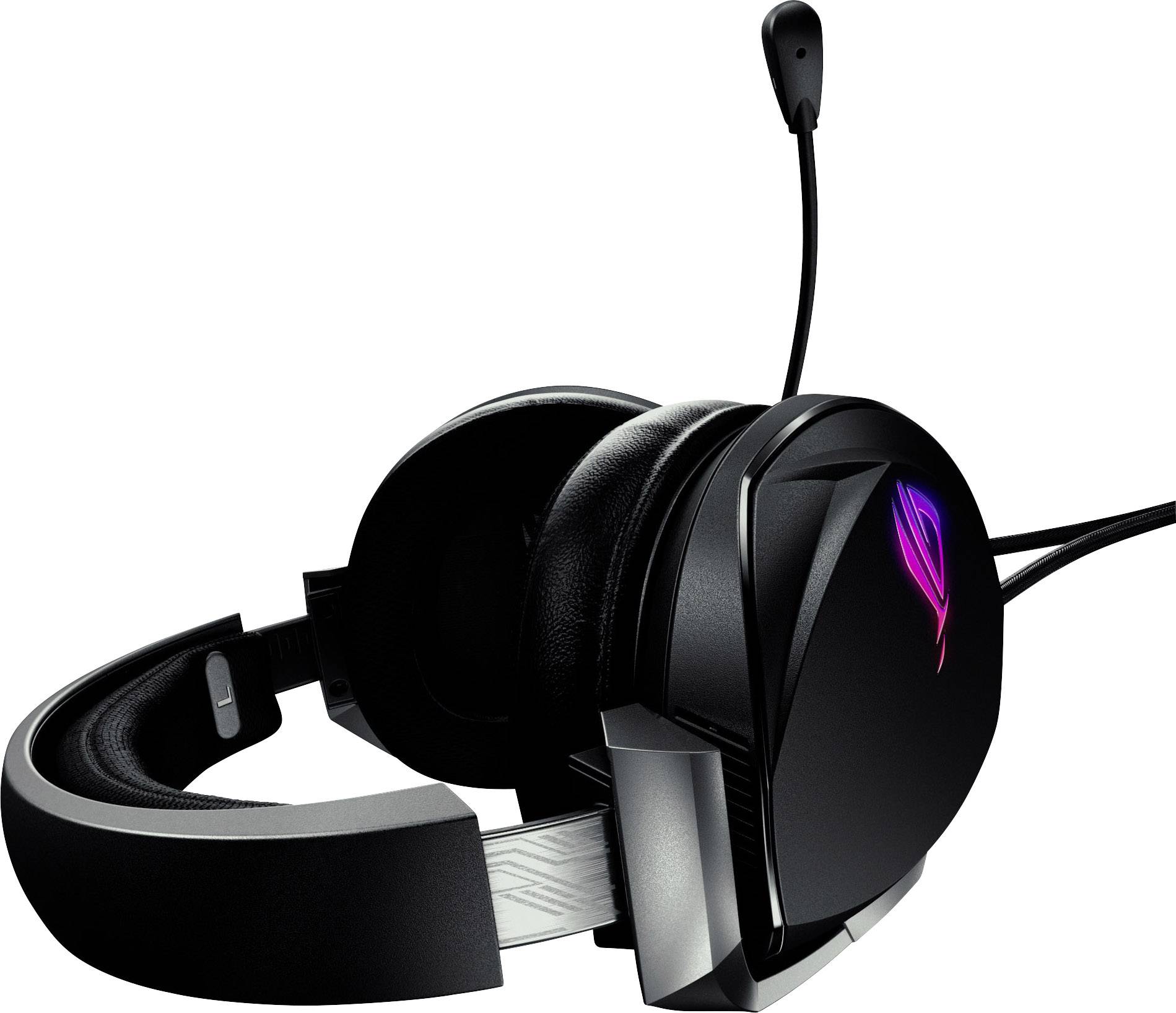 Asus ROG Theta 7.1 Gaming Over Ear Headset kabelgebunden 7.1 Surround Schwarz Mikrofon-Rauschunterdrückung Lautstärkeregelung