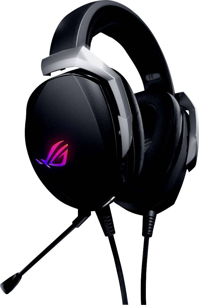 Asus ROG Theta 7.1 Over Ear Headset kabelgebunden 7.1 Surround Schwarz Mikrofon-Rauschunterdrückung Lautstärkeregelung, Mikrofon-Stummschaltung Gam