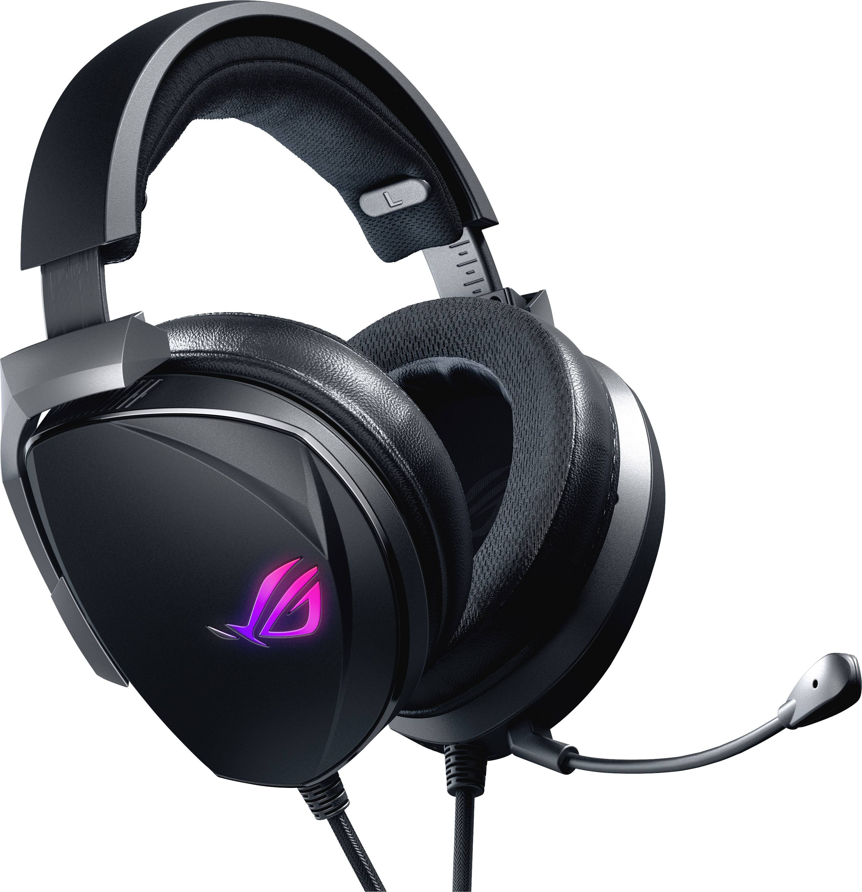 Asus ROG Theta 7.1 Over Ear Headset kabelgebunden 7.1 Surround Schwarz Mikrofon-Rauschunterdrückung Lautstärkeregelung, Mikrofon-Stummschaltung Gam