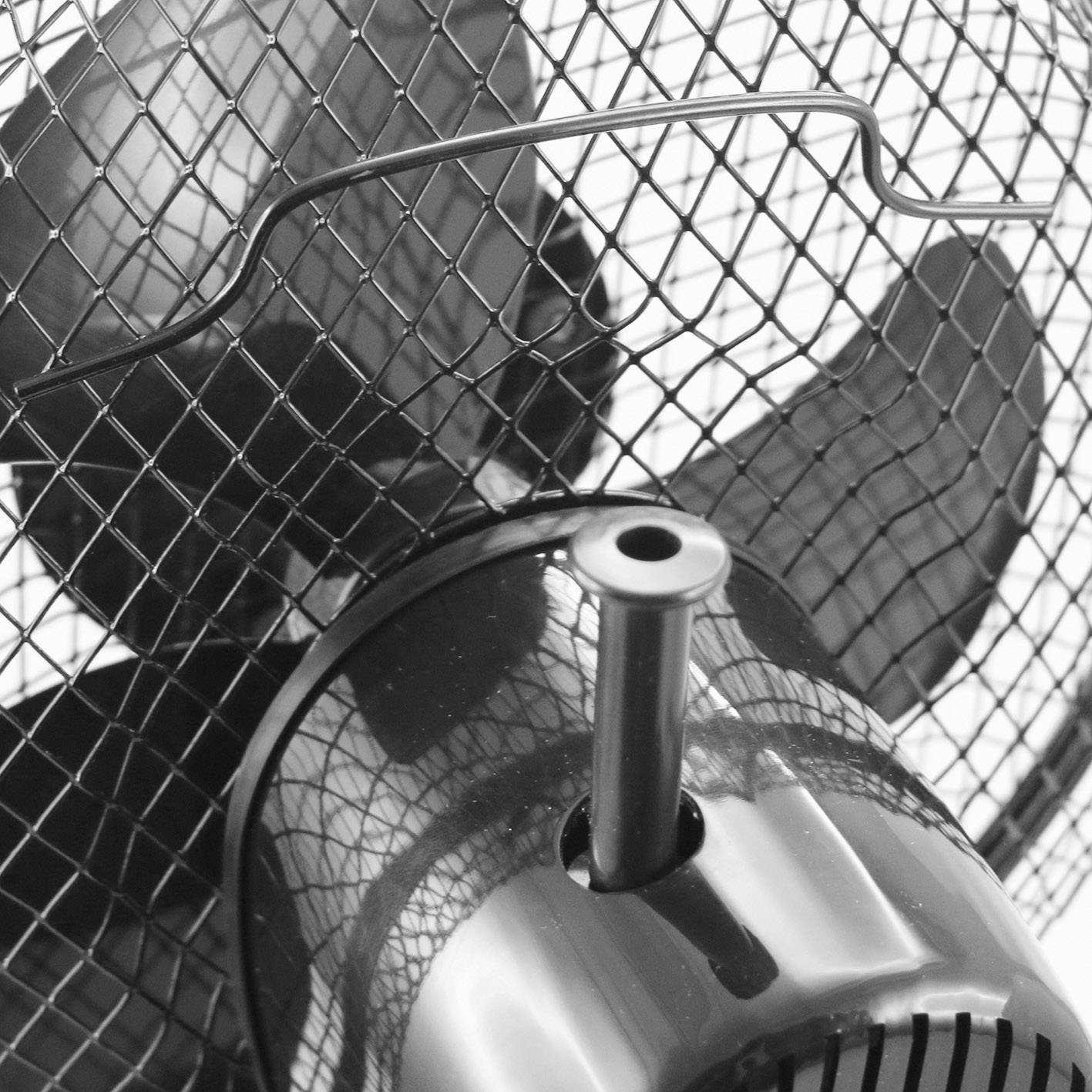 EMERIO Tischventilator 25 W (Ø x H) 23 cm x 36 cm Schwarz Oszillierend