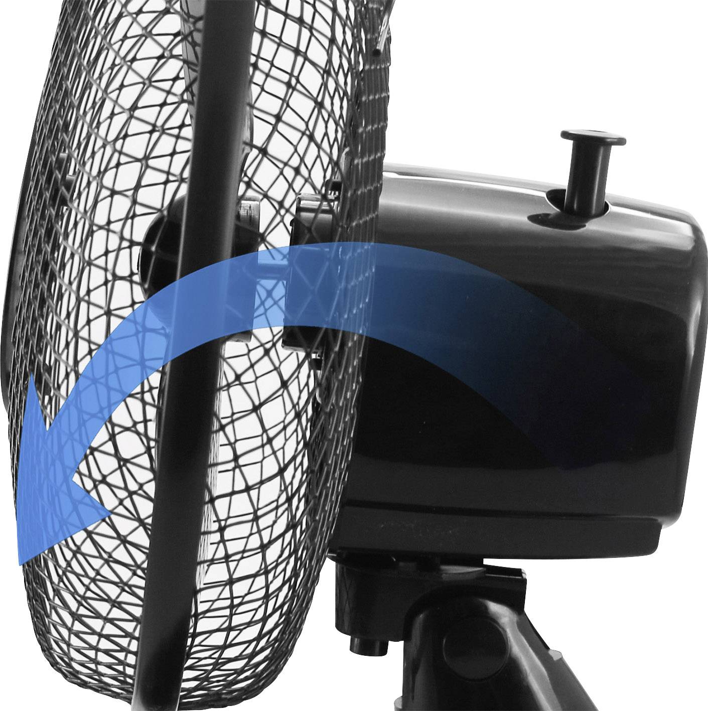 EMERIO Tischventilator 25 W (Ø x H) 23 cm x 36 cm Schwarz Oszillierend