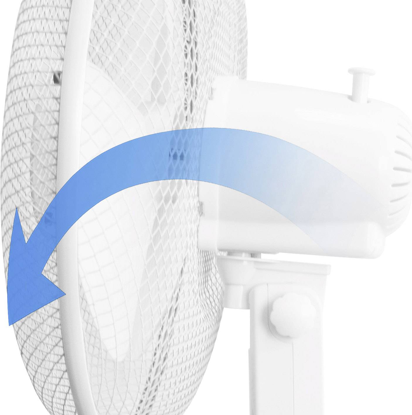 EMERIO Standventilator 45W Weiß