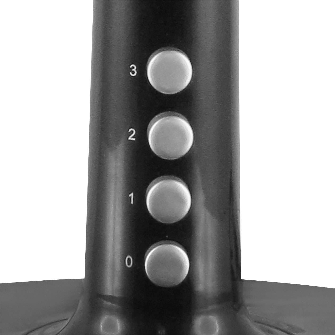 EMERIO Tischventilator 40 W (Ø x H) 30 cm x 52 cm Schwarz Oszillierend