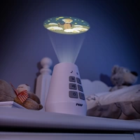 REER 52110 LED-Nachtlicht mit Projektor und Spieluhr Zylindrisch LED Mehrfarbig Weiß REER 52110 LED-Nachtlicht mit Projektor und Spieluhr Zylindrisch LED Mehrfarbig Weiß