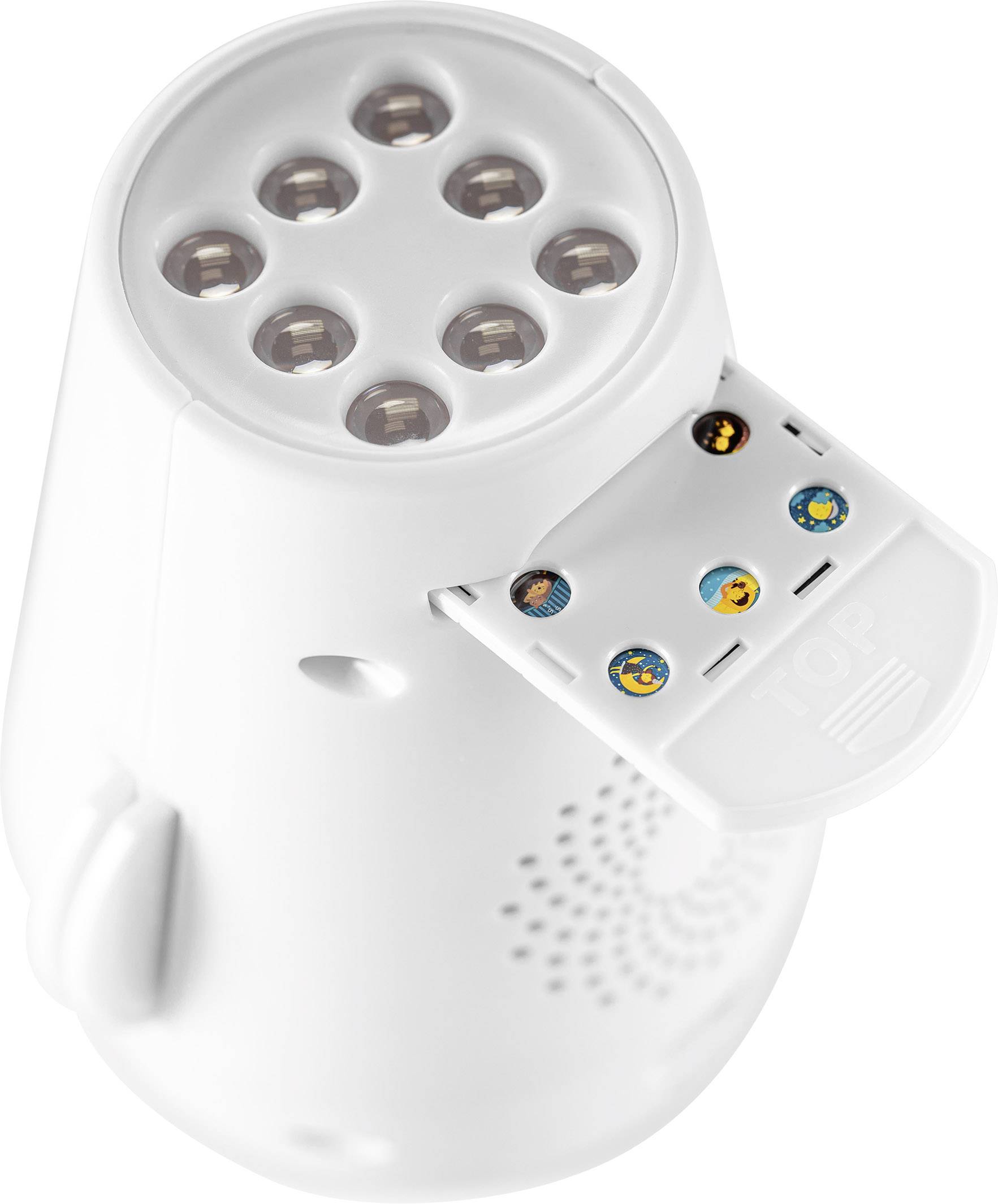 REER 52110 LED-Nachtlicht mit Projektor und Spieluhr Zylindrisch LED Mehrfarbig Weiß